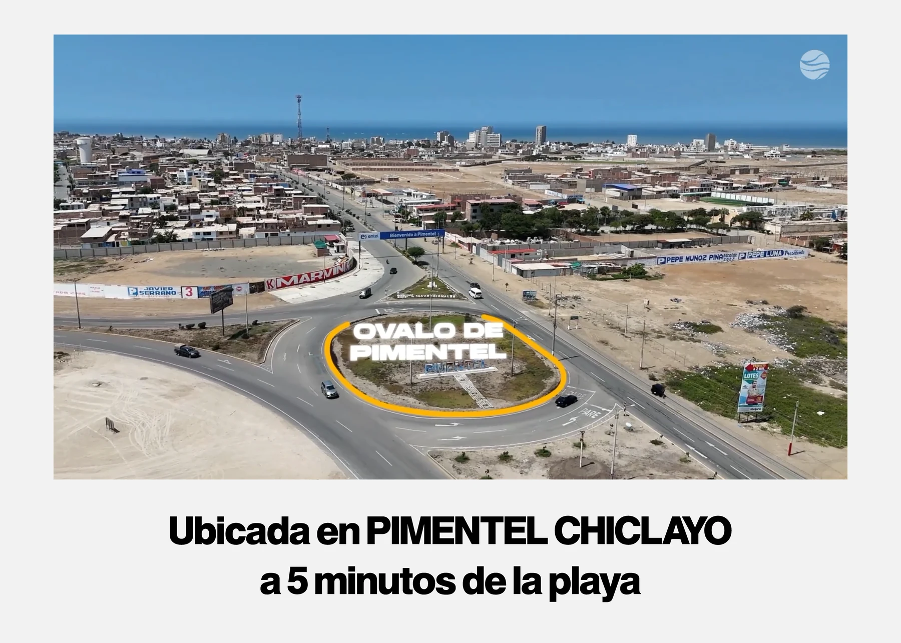 Ubicación de Puerto Real en Pimentel, Chiclayo
